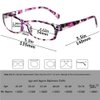 NORPERWIS Reading Glasses 5 Pairs Stylish Color Readers Fashion Glasses for Reading Men & Women (5 Pack Mix Color, 2.50)