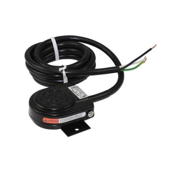 Linemaster 491-SC36MP Compact with Mounting Plate Foot Switch, Electrical, Single Pedal, Momentary, SPDT Wired Normally Open, No Guard, Black