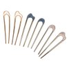 6 Pcs Metal U Shaped Hairpins Simple Hair Sticks Vintage French Hair Pin Chignon Hair Grips Clips 2 Prong Bun Hair Accessories for Women Girls