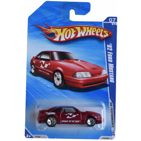 Hot Wheels '92 Ford Mustang, HW Permance '10 105/240 [red]
