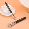 TEOYALL Foundation Contour Brush Set, 2PCS Angled Synthetic Kabuki Brush for Blending Setting Concealing Buffing with Liquid, Cream and Powder Cosmetic (170S/270S)