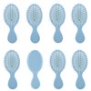 Bridesmaid Proposal Gifts 8 Pieces Mini Dry and wet Travel Detangling Brush bachelorette party accessories Cute hair Brush for Wedding Party Favors for Wedding Party Favors(Dusty Blue)