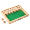 GSE Games & Sports Expert Wooden Shut The Box 9 Numbers Dice Game Board with 2 Wooden Dices, Classic Tabletop Version of The Popular English Pub Game