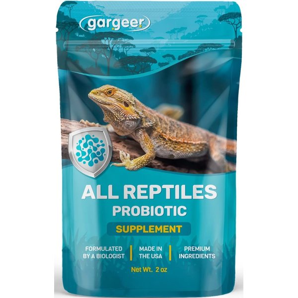 Gargeer Reptile Probiotics. Improve Appetite, Digestion and Boost Immune System. Supplement 10-12 Pounds of Food with Our 2 Oz Bag. Enjoy!