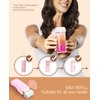 Waxfans Roll On Wax,Rose Wax Roller Refill for Body Area Waxing,Natural Roses Keep Skin Hydrated and Shiny, Long-Lasting Hair Removal Effect and durable (4 Pack) Not included :roll on wax warmer