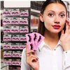 50Pcs False Eyelash Case Lash Boxes Packaging Wholesale Eyelash Holder Storage Box Empty Plastic Case Unit Container Makeup Organizer for Cosmetic Tools(Pink3.26* x 1.22 x 0.39in)