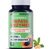 Yuve Natural Papaya Digestive Enzymes - Sugar-Free Chewable Candies - Promotes Better Digestion - Constipation & Bloating Aid, Detox, Leaky Gut Repair & Gas Relief - Vegan, Non-GMO, Gluten-Free - 90ct