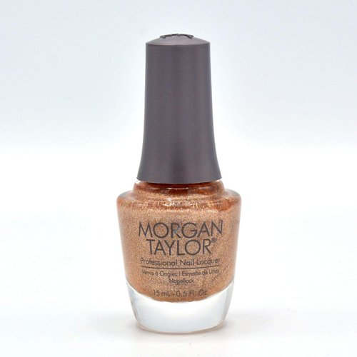Morgan Taylor Nail Lacquer (Bronzed) Gold Sparkle Nail Polish, Finger Nail Polish, Long Lasting Nail Polish, Gold Nail Lacquer, Finger Nail Polishes, 5 ounce