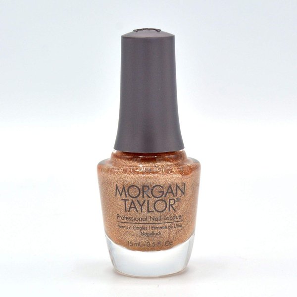 Morgan Taylor Nail Lacquer (Bronzed) Gold Sparkle Nail Polish, Finger Nail Polish, Long Lasting Nail Polish, Gold Nail Lacquer, Finger Nail Polishes, 5 ounce