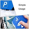 LIYONGHE Digital Parking Timer Parking Disc with Ice Scraper European Parking Clock 24 Hour Time Display for Car Winter Packing