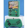 X9 Handheld Video Game Console, Portable Game Player with 3.5 inch IPS Screen & Additional Controller, 11 Game Emulators, Support 2 Players to Play On TV, 6000mAh Battery (Green)