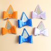 IKUHRMO 6 PCS Blue Ears Hair Clips, Glitter Bow Hair Barrettes Hair Accessories for Kids Halloween Costume Cosplay Theme Party Supplies Birthday Decorations