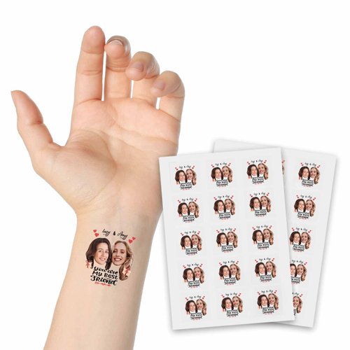 Custom Tattoos Personalized Temporary Tattoos You are My Best Friend Temporary Tattoos Bach Party Decoration, Wedding Groom Favor, Sister Gift from Sister