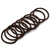 Dofash 30Pcs Brown Hair Ties Hair Elastics Hair Rubber Bands No Damage Metal Free Hair Bands Ouchless Hair Ties for Women Girls Thick Hair(Brown)