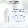 Overbest NSF Certified Pitcher Water Filter, Replacement for Brita® Pitchers and Dispensers, Brita® Classic 35557, OB03, Mavea® 107007, and More, Pack of 3