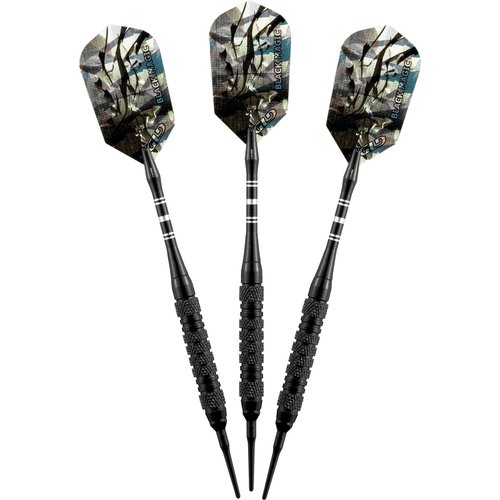 Viper Black Magic Soft Tip Darts, Medium Knurling, 18 Grams
