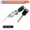 ZONFANT Ignition Switch Lock Cylinder with 2 Keys Compatible with Honda CR-V CR-Z Accord Civic Crosstour Element Fit Odyssey Pilot S2000 Acura MDX RDX TL TSX ZDX,Replace #06351-TE0-A11