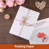 NEBURORA 60Pcs White Butcher Paper Sheets No Wax Disposable Butcher Paper Precut Square Wrapping Paper for Smoking Meats, Butcher Paper for Sublimation Heat Press 12 x 12 inch