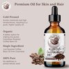 Bella Terra Oils - Roasted Coffee Bean Oil 16oz - Bask in the Richness of Coffee Bean Oil for Skin, Infused with Vitamin E, The Pinnacle of Skin Nourishment