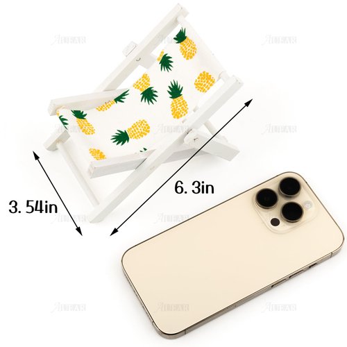 AUEAR, 3 Pcs 1:12 Scale Miniature Foldable Chair Accessory Deck Chair for Decoration (Style A)