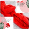 Hanaive 3 Pcs Face Wash Headband Wristband Set for Women SPA Bow Headbands Soft Facial Makeup Headband for Washing Face Shower Skin Care Hair Supplies(Red)