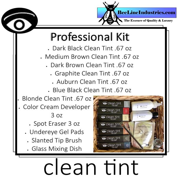 Clean Tint Professional Kit Brow Tint Dye