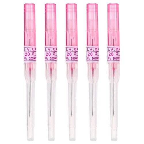 Piercing Needles,New Star 5PCS 20G Gauge Steel Catheter Piercing Needles Supply