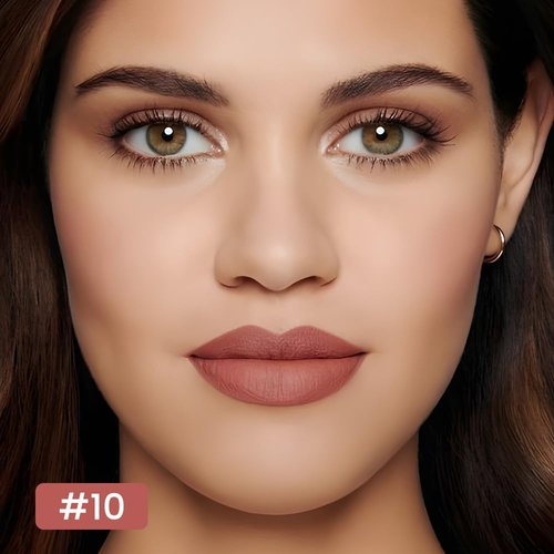 Modern Classic Lip Liner, 12 Colors Lip Liner Pigmented Vegan Matte, Lasting Finish Lip Liner, Luxurious Creamy Long Lasting Lip Liner, Prevents Feathering and Fading, (10)