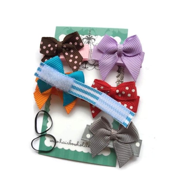 HAIR BOWS Made self fasteners for Baby Girl, BEST BABY SHOWER GIFT, Small gingham hearts bows, pink, green, yellow, blue, red, orange Little Bows, mini soft bows for newborn, small soft baby hair bows