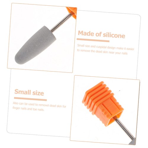 Beavorty Drill Bit De Brocas Para Taladro Nail Bits Nail Art Silicone Polisher Silicone Drill Bits for Nails Silicone Nail Drill Bit Armor Removal Tool Grinding Head Drill Set Russia