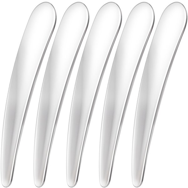 Mxxipp 5pcs Mini Metal Cosmetic Makeup Skincare Cream Spatulas Scoop, Cosmetics Spoon Beauty Accessories for Mixing and Sampling Makeup Tools