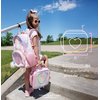 mibasies Girls Lunch Bag for Kids Insulated Lunch Box with Shoulder Strap and Bottle Holder, Glitter Rainbow