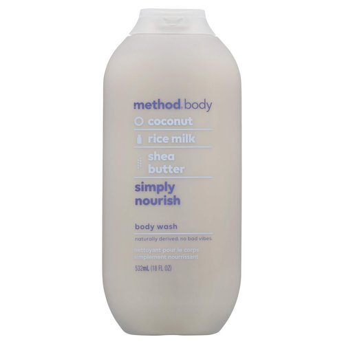 Method Body Wash, Simply Nourish, Coconut, 18 Fl Oz