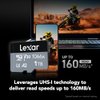 Lexar 1TB Professional 1066x Micro SD Card w/SD Adapter, UHS-I, U3, V30, A2, Full HD, 4K UHD, Up to 160/130 MB/s, for Action Cameras, Drones, Smartphones, Tablets, Nintendo-Switch (LMS1066001T-BNANU)