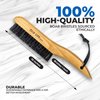 Clothes Brush Garment Brush-USA-Lint Brushes for Clothes, Lint Remover for Clothes 100% Boar Bristle Men's Wool Suit Brush, Suede, Furniture and Upholstery, Hat Brush