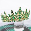 TOBATOBA Green Crown Green Tiara for Women Birthday Queen Crown Wedding Tiara for Women Crystal Tiaras and Crowns Royal Princess Green Accessories for Halloween Prom Pageant Cosplay