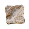funlife 50Pcs Peel and Stick Kitchen Backsplash, Self-Adhesive Waterproof Tile Stickers, Retro Wall Decals for Home Bathroom Laundry Room Decor, 5.9"x5.9" Brown Marble