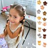 YONOY 60Pcs Colorful Mini Hair Clips, Small Flower Hair Clips Cute Bunny Claw Clips Mini Crown Jaw Clips Hair Pins Hair Barrettes Toddler Hair Accessories for Women Girls Kids Teens（Random color）