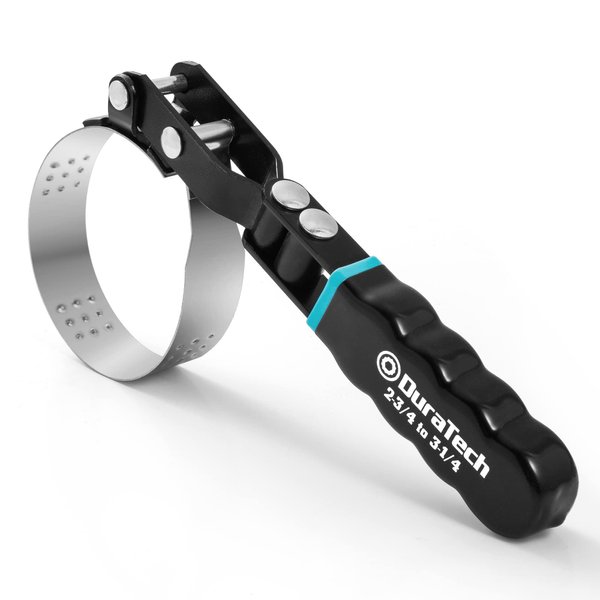 DURATECH Small Swivel Oil Filter Wrench, Oil Filter Removal Tool Fits Filters 2-3/4" to 3-1/4", Perfect for Car Repair Tools