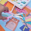 5.5" Left-Handed Kids Scissors 3 Pack,Scissors for School Kids with Comfort Grip Handles Sharp Blade Blunt Student Scissors ages 4+,Child Small Scissors,3pack