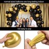 RUBFAC 110pcs Black and Gold Balloons Garland Arch Kit with Black Gold Confetti Balloons for Graduation Birthday Wedding Party Decorations