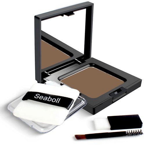 Root Touch Up Hairline Powder 0.42oz Instantly Conceals Hair Loss for Thinning Hairline Cover Up Hairline Shadow Filler for Women & Men (Light Brown)