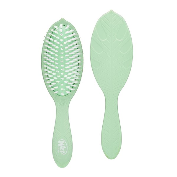 Wet Brush Go Green Tea Tree Oil Infused Detangling Hair Brush - Pain-Free Ultra-Soft Detangler Bristles Glide Through Tangles with Ease - Protects Against Split Ends