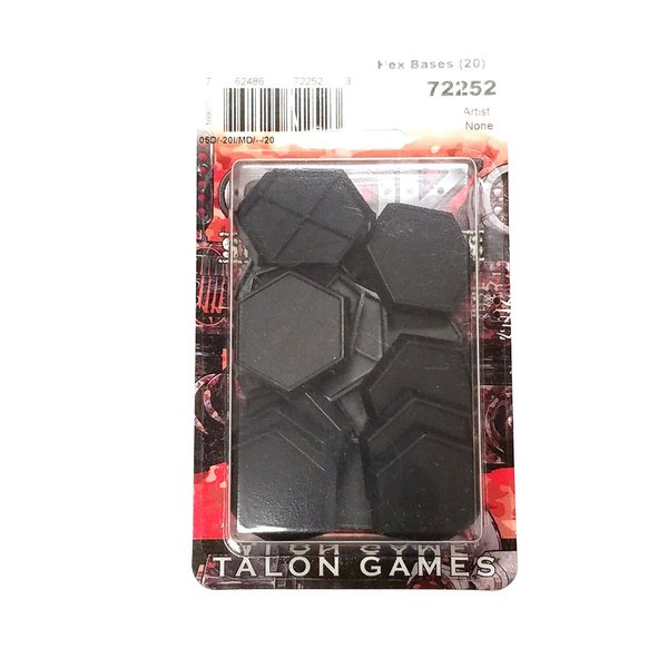 REAPER Miniatures 1" CAV Hex Gaming Base (20 Pcs) #77252 Mini Figures