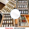 Clear Acrylic Spice Drawer Organizer, 4 Tier- 1 Set Seasoning Jars Drawers Insert, Kitchen Spice Rack Tray for Drawer/Countertop (Jars not included)