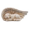 Napco 11146 Small Sleeping Dog in Angel's Wing Garden Statue with Inscription, 8 x 4