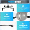 750W Infrared Hair Color Processor，5 Head Red Light Dryer Hair Drying Care 110V, Adjusting Height Styling Perming Dryer for Salon