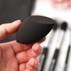 Beauty Junkees Makeup Sponge Blender - Black Contour Makeup Blender Sponge, Liquid Cream Powder Foundation Blending Sponges, Make Up Applicator, Cosmetic Blenders, Wet Dry Beauty Sponge, Latex Free