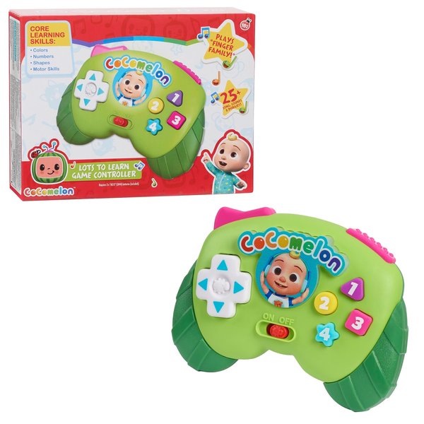 CoComelon Lots to Learn Game Controller, Preschool Learning and Education, Officially Licensed Kids Toys for Ages 18 Month by Just Play
