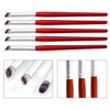 DANNEASY 5Pcs Ombre Nail Brush Wooden Nail Ombre Brush Acrylic Nail Art Brushes Nail Pens Nail Gradient Brush Nail Design Brushes Nail Art Tools